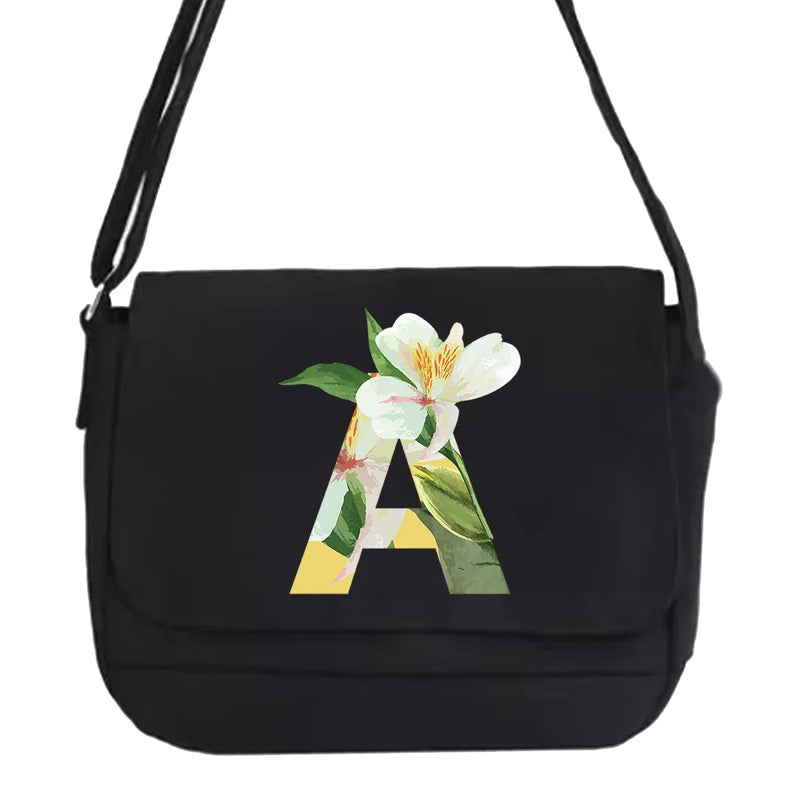 Youth Harajuku Floral Messenger Bag