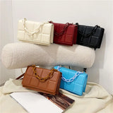 Women's Square Messenger Bag with Suction Buckle for Holiday