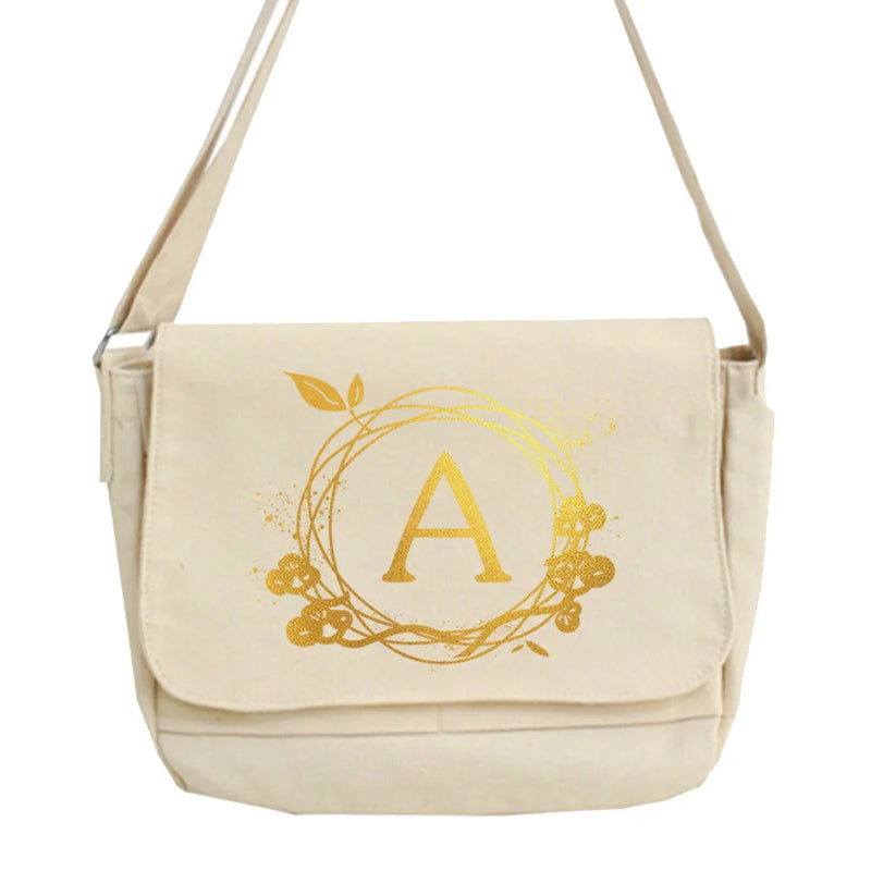 Harajuku Student Messenger Bag One-shoulder Wreath Pattern