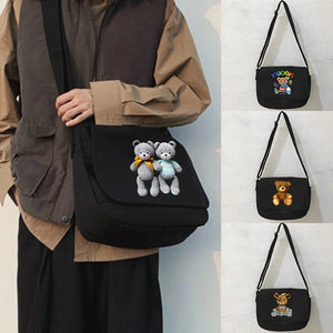 Harajuku College Style Bear Messenger Bag
