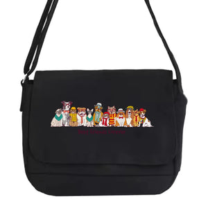 Harajuku Dog Pattern Messenger Bag Languid Leisure