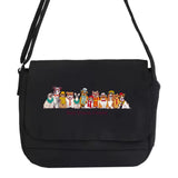 Harajuku Dog Pattern Messenger Bag Languid Leisure