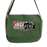 Golden Leopard Messenger Bag Women Students Portable One-shoulder
