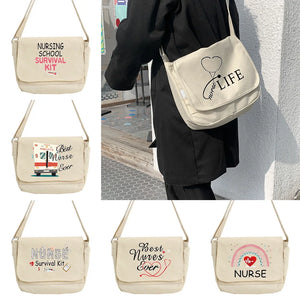 Harajuku Style Messenger Bag Nurse Pattern