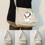 Japanese Style Cat Pattern Messenger Bag - Harajuku College Style