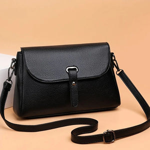 Retro PU Leather Handbag Women Shoulder Totes Vintage Top Handle Bag