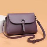Retro PU Leather Handbag Women Shoulder Totes Vintage Top Handle Bag