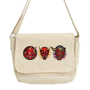 Monster Pattern Messenger Bag Harajuku College Style Portable