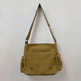 Women's Canvas Messenger Bag Large Tote Crossbody Shoulder Handbag