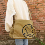 Women's Canvas Messenger Bag Large Tote Crossbody Shoulder Handbag