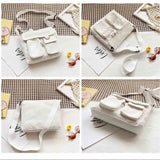 Women's Canvas Messenger Bag Leaf Series Large Capacity Crossbody Shoulder Bag
