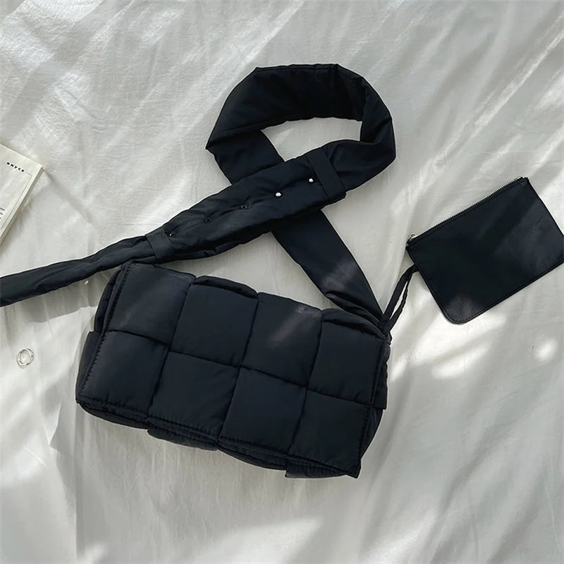 Winter Women's Messenger Bag Cotton Casual Down Bag