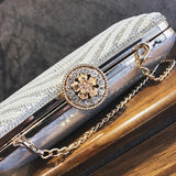 Crystal Evening Clutch Bag Diamond Clutches Purse Chain Shoulder Bag