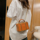 Small Square Messenger Bag Frame Shoulder Crossbody Purse