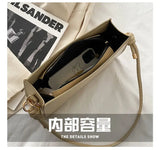 Retro Women Shoulder Bags Flap PU Leather Casual Solid Crossbody Bags