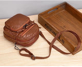 Soft Leather Shoulder Bag Multi-layer Large Capacity Phone Bag