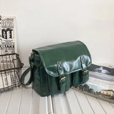 Large Capacity Messenger Bag for Women PU Shoulder Bag Crossbody Bag