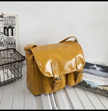 Large Capacity Messenger Bag for Women PU Shoulder Bag Crossbody Bag