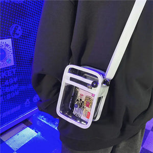 Jelly Transparent Messenger Bag for Men and Women