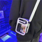 Jelly Transparent Messenger Bag for Men and Women