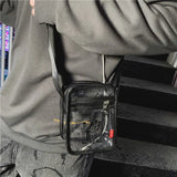 Jelly Transparent Messenger Bag for Men and Women