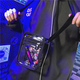 Jelly Transparent Messenger Bag for Men and Women