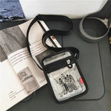 Jelly Transparent Messenger Bag for Men and Women