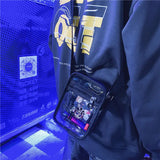 Jelly Transparent Messenger Bag for Men and Women