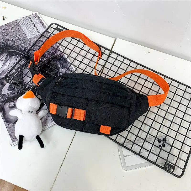 Japanese Style Messenger Bag Unisex Shoulder Satchel Sports Waist Pack