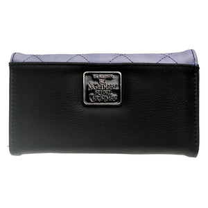 Metal Badge Female Wallets Purple Quilted Women Purse 6019
