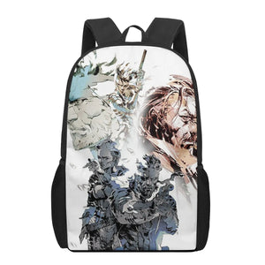 Metal Gear 3D Pattern School Bag for Kids