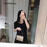 Metal Hollow Handbag Women Evening Clutches Chain Purses Golden Shoulder Bag