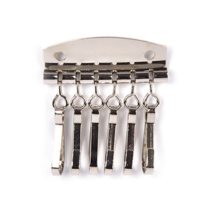 Metal Key Holder Key Row Keyring Organnizer 6 Snap Hook for Leather Craft