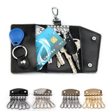 Metal Key Holder Key Row Keyring Organnizer 6 Snap Hook for Leather Craft