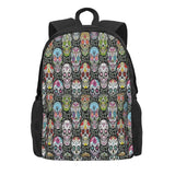 Mexican Skull Pattern Backpacks Vintage Men's Women's Girl Feminina Backpack