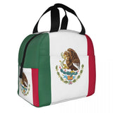 Mexico Flag Lunch Food Box Bag Insulated Thermal Cooler Tote Bag