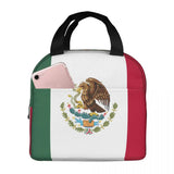 Mexico Flag Lunch Food Box Bag Insulated Thermal Cooler Tote Bag