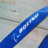 Boeing Flight Crew Lanyards Neck Strap ID Card Holder Keychain
