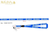 Boeing Flight Crew Lanyards Neck Strap ID Card Holder Keychain