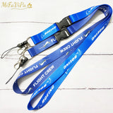 Boeing Flight Crew Lanyards Neck Strap ID Card Holder Keychain
