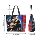 Michael Jackson Tote Bag Large Women Bag Summer Tote Travel Anime Women