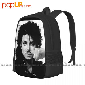 Michael Jackson Finger Antenna Moustache Backpack