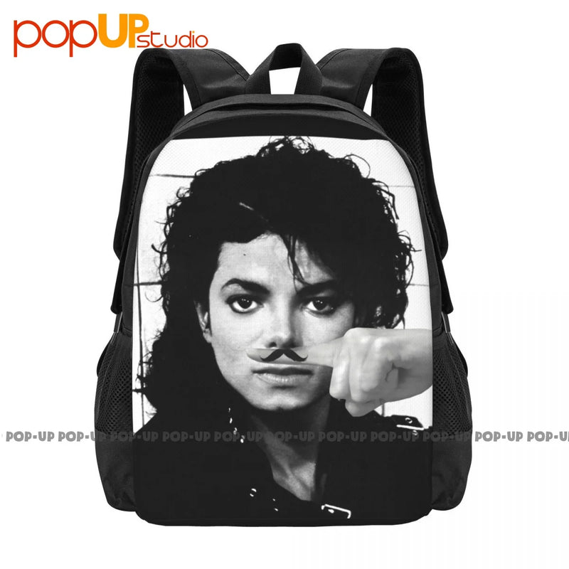 Michael Jackson Finger Antenna Moustache Backpack