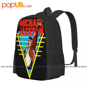 Michael Jackson King Pop Rock Backpack Large Capacity Bookbag