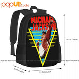 Michael Jackson King Pop Rock Backpack Large Capacity Bookbag