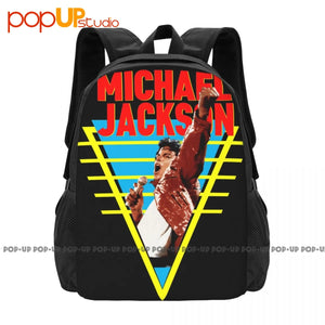 Michael Jackson King Pop Rock Backpack Large Capacity Bookbag