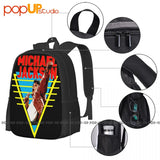 Michael Jackson King Pop Rock Backpack Large Capacity Bookbag