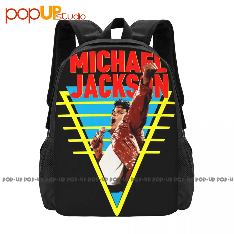 Michael Jackson King Pop Rock Backpack Large Capacity Bookbag