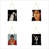Michael Jackson Pattern Market Shopping Bag Double Sided Print