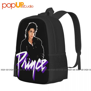 Prince Purple Rain Backpack Large Capacity Gym Riding Backpack